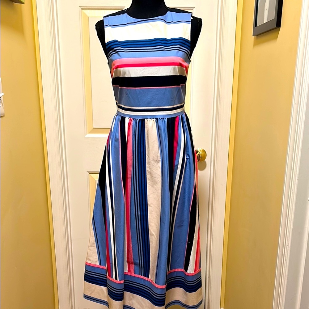 Kate Spade Pink and Blue Striped Dress